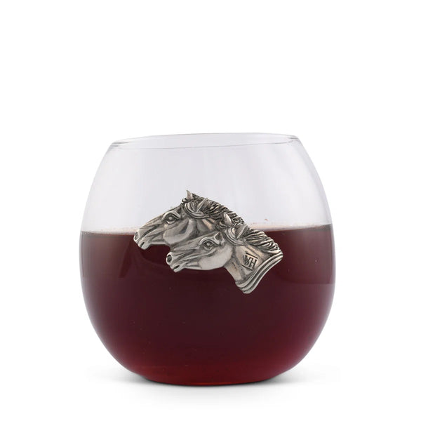 Horse Stemless Wine Glasses