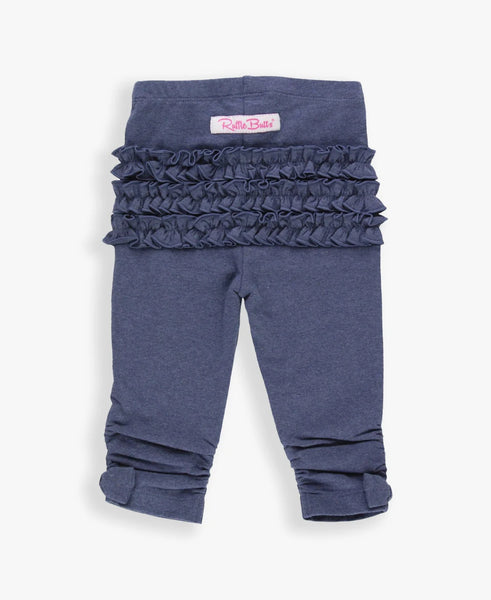 Ruched Bow Legg Faux Den