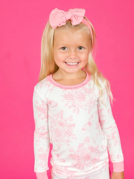 Pink Butterfly Toile 2pc PJs