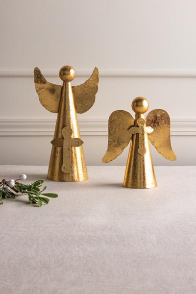 Large Gold Angel Cross Sitter