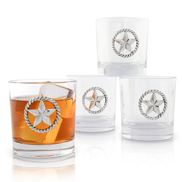 Western Star Glasses Set of 4