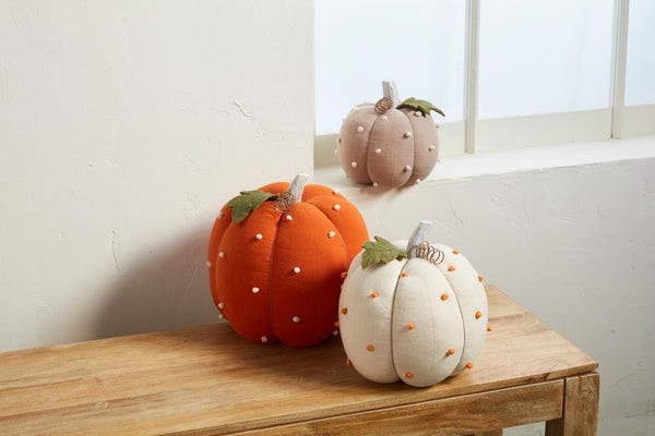 Taupe French Knot Pumpkin