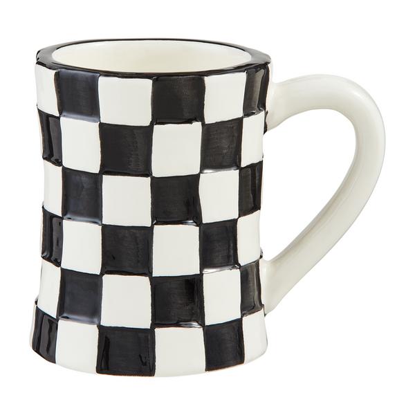 Small Check Bistro Mug