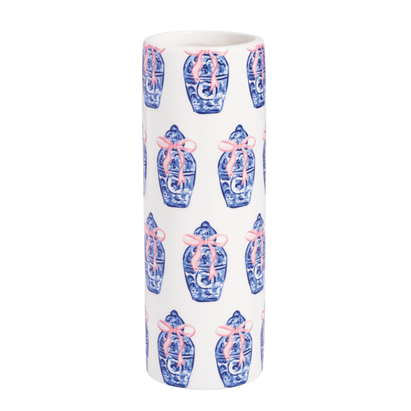 Ginger Jar Pattern Bud Vase