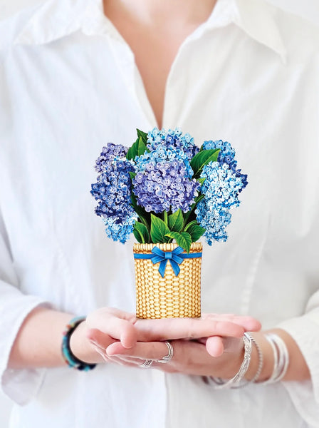 Mini Hydrangeas Pop-up w/Card