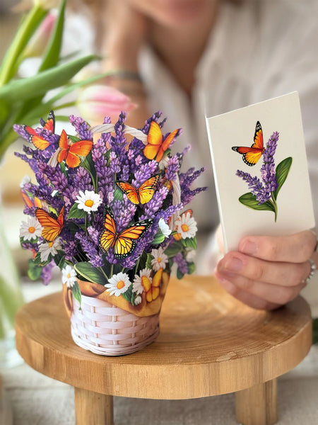 Mini Lavender & Butterfies Pop-up w/Card