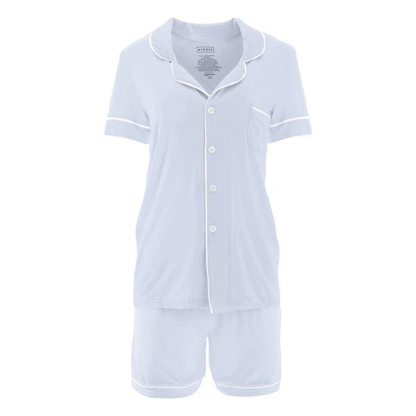 Women's SS Collared PJ Dew w/Natural