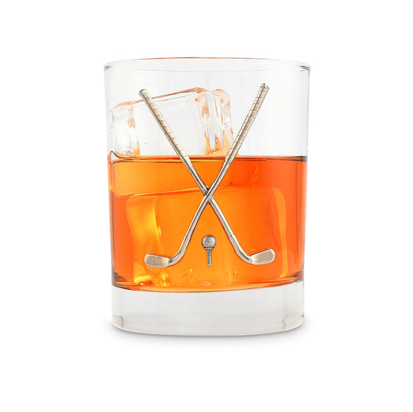 Golf Club Old Fashion Glass
