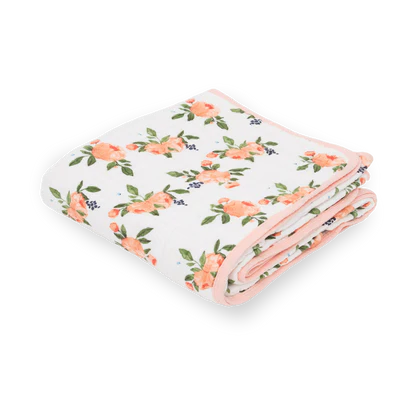 Muslin Quilt-Watercolor Roses