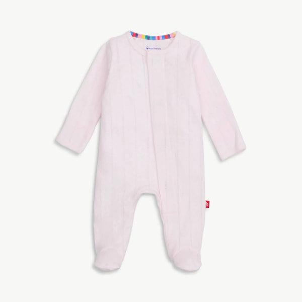 Love Lines Pink Footie