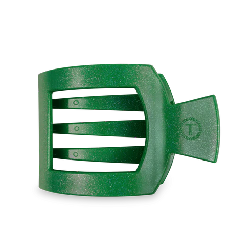 Shamrock Shimmer Large Flat Square Hair Clip