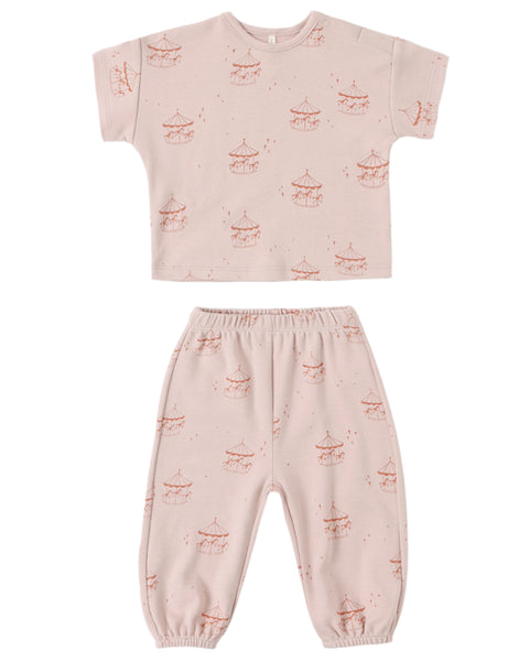 JERSEY TEE + PANT SET CAROUSEL