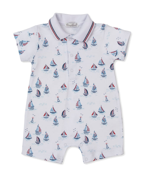 Red, White, & Blue Regatta Short Playsuit