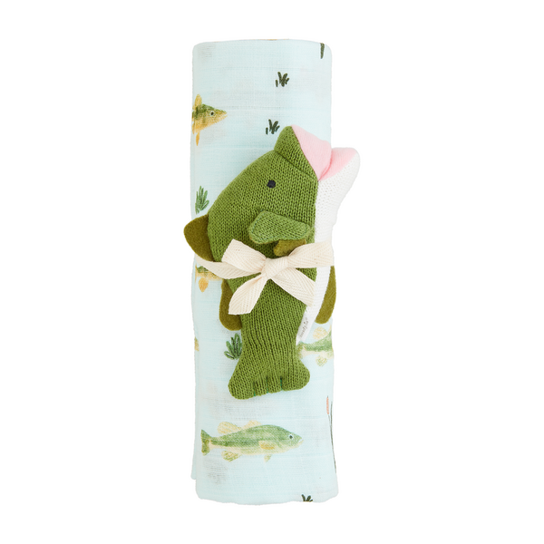 Fish Swaddle & Rattle