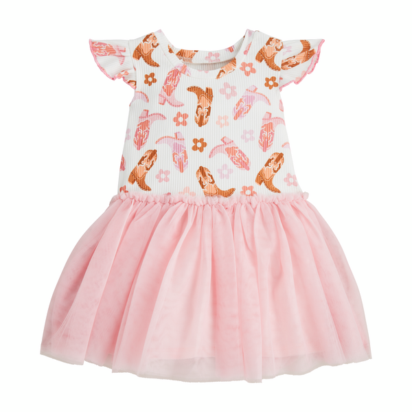 Cowboy Print Tutu Dress