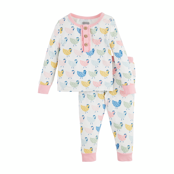 Chicken Print Toddler Pajamas