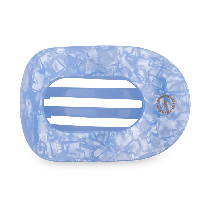Flat Round Hair Clip | Medium | Blue Lagoon