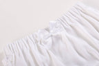White and Pink Baby Bloomers Knit 2pc Set