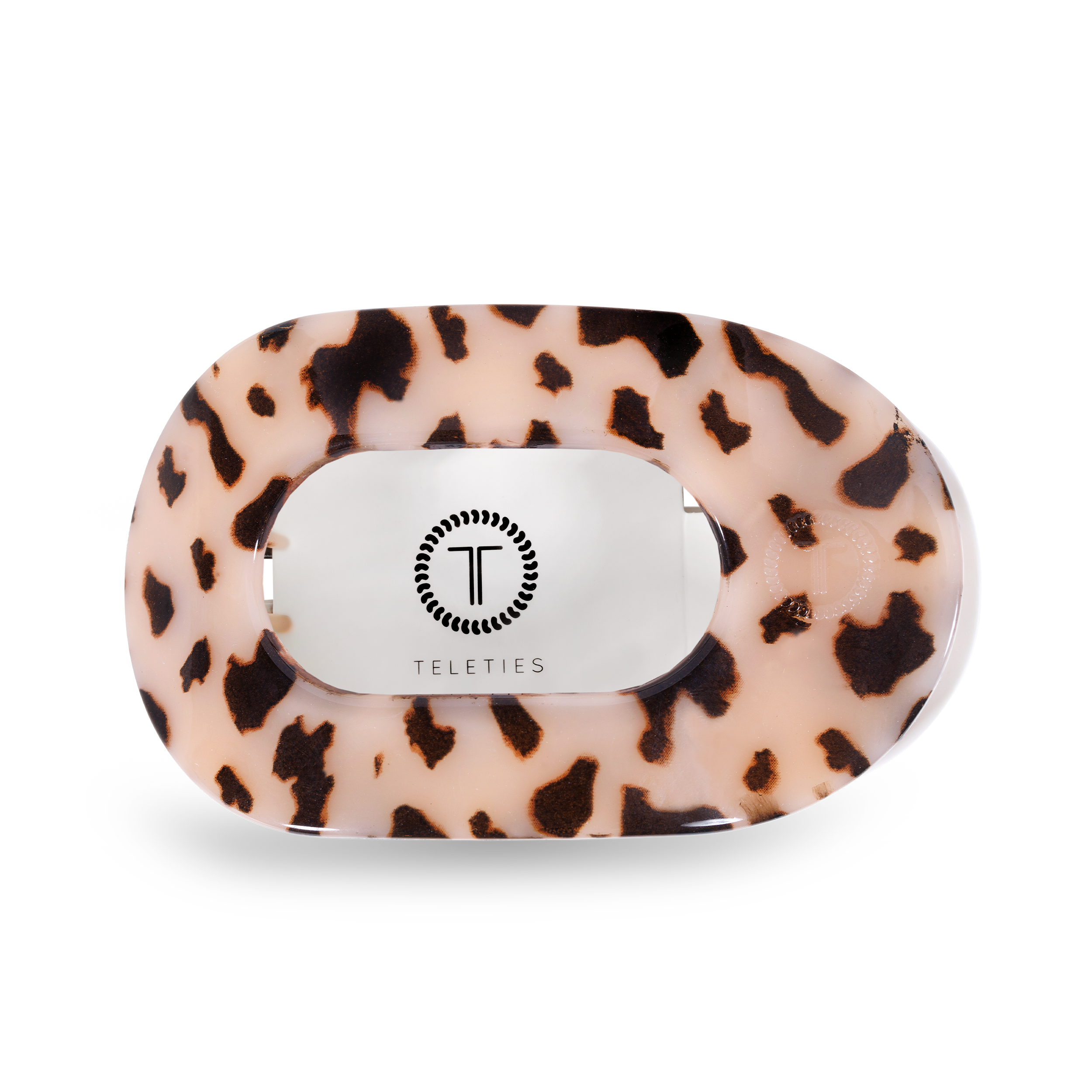 Round Flat Hair Clip | Large | Blonde Tortoise - Little Jill & Co.