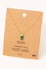 Birthstone Pendant Necklace