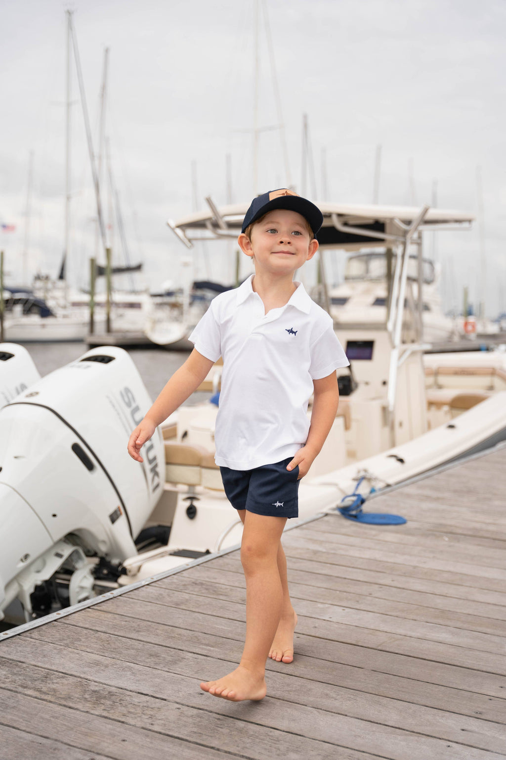 SBC Signature Boys Short Sleeve Polo White