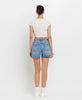Rebecca HIGH RISE WAIST CLEAN CUT A LINE SHORTS