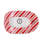 Flat Round Hair Clip | Large | Candy Cane Crush