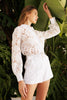 Boho Lace Long Sleeved Button Down