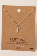 Gold Dipped Bubble Letter Pendant Necklace