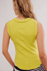 Ladies Ribbed Sleeveless Tank Top SKT278