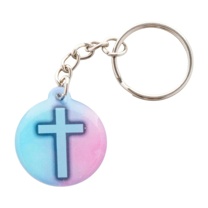 Acrylic Keychain Pastel + Cross