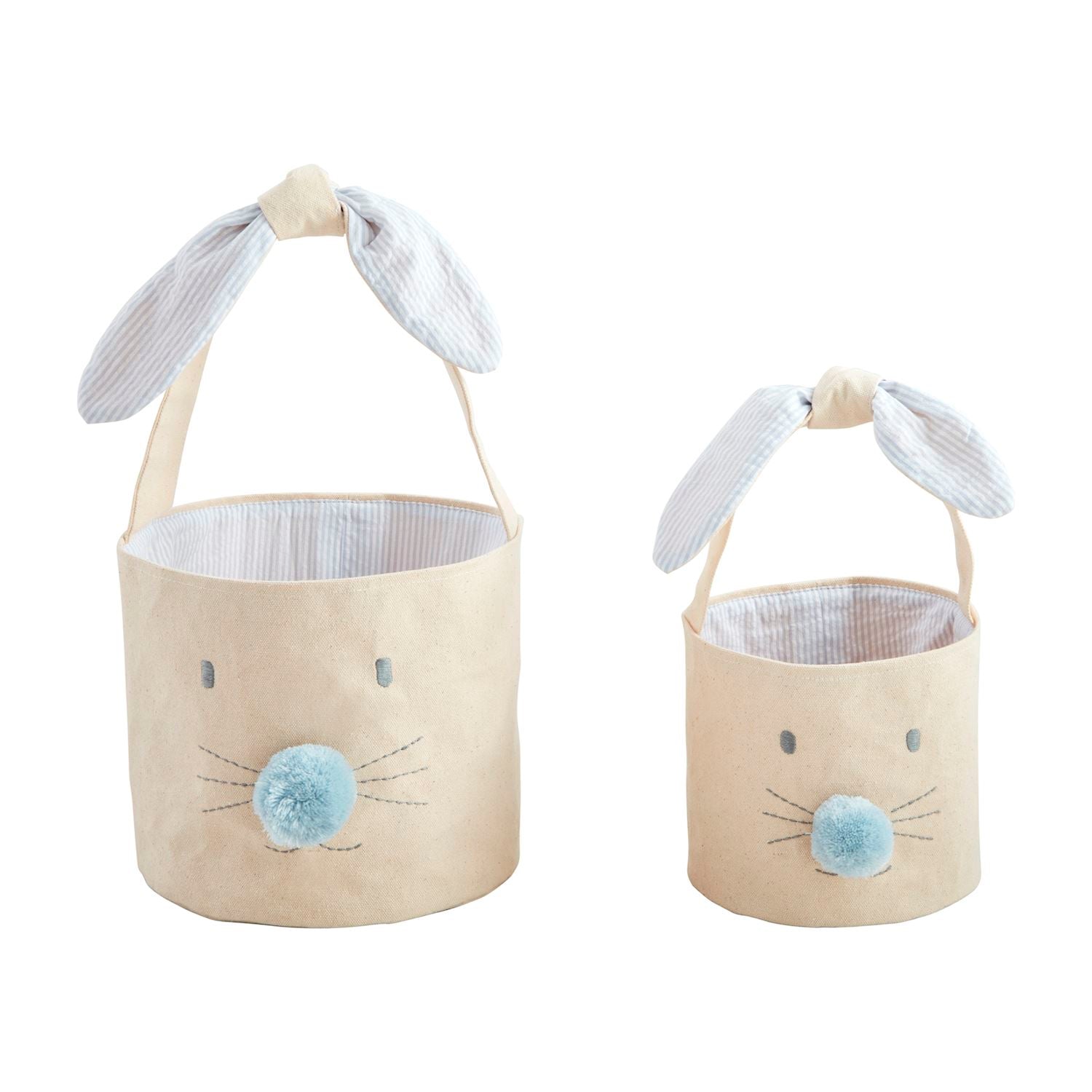 Blue Bunny Face Easter Basket SM