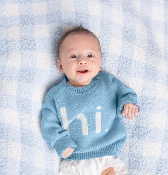 Hi Baby Boy Sweater