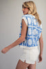 Blue Shell Sweater Vest