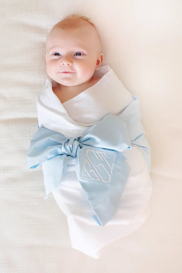 Bow Swaddle Buckhead Blue