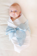 Bow Swaddle Buckhead Blue
