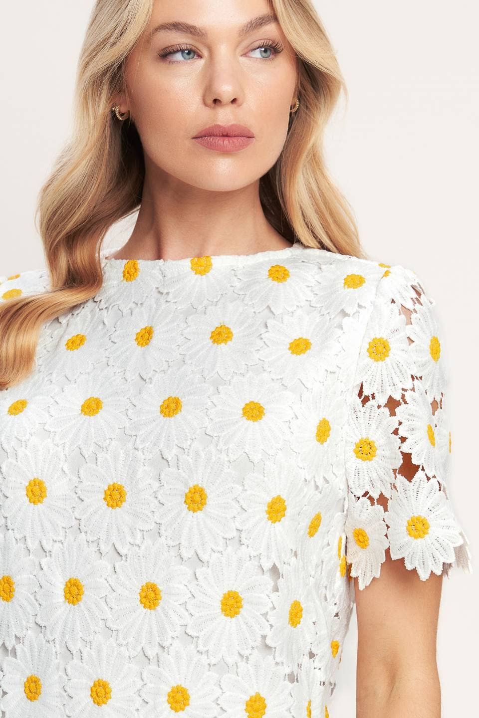 A woven lace mini shift dress - ID23231 - Little Jill & Co.