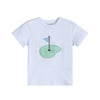 Blue Gingham Golf Hole Shirt and Shorts Set