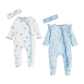 Ditsy White Floral Sleeper - Little Jill & Co.