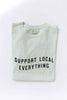 SUPPORT LOCAL EVERYTHING Mineral Washed Graphic Top