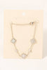 Sterling Silver Clover Chain Bracelet