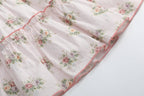 Heritage Custom Rose Layered Ruffle Dress