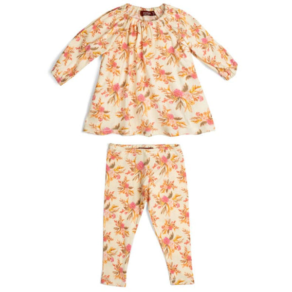 Vintage Floral Dress Set