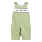 Pistachio Green Mallard Duck Smocked Longalls