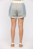 Slate Blue Texture Knit Shorts