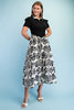Half Button Shirt Dress Black