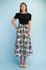 Half Button Shirt Dress Black