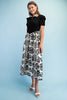 Half Button Shirt Dress Black