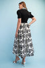 Half Button Shirt Dress Black