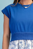 Sweatshirt Floral Dress Royal